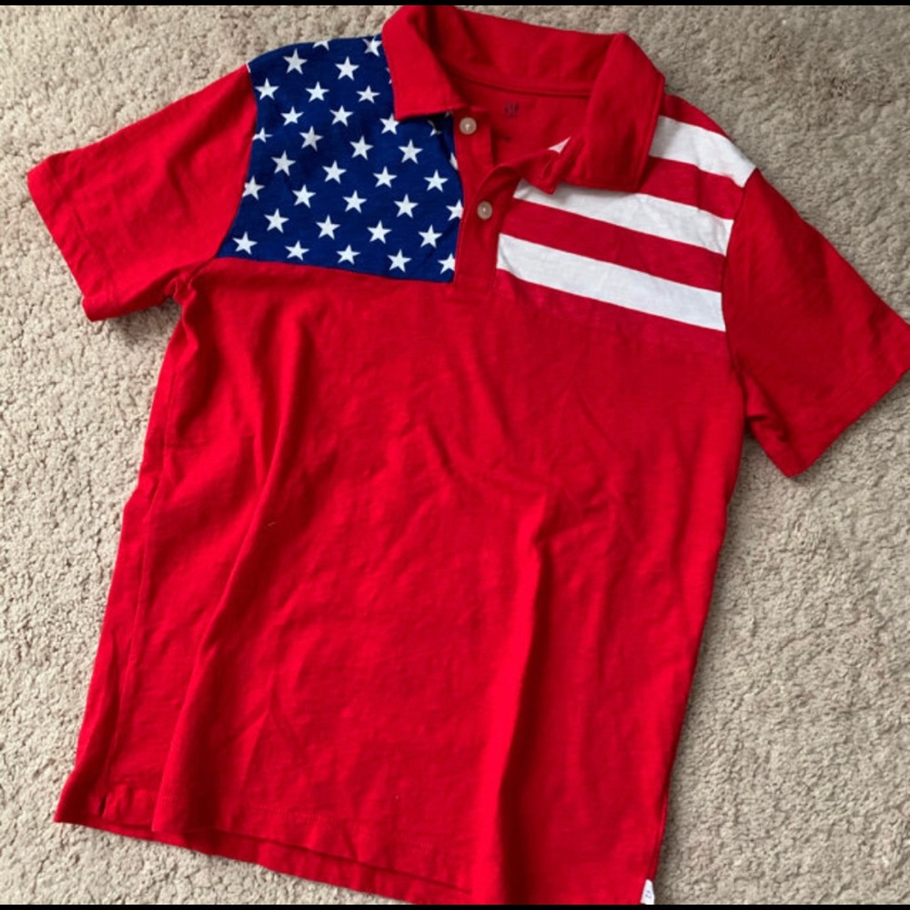 Gap Kids Boys Flag Polo